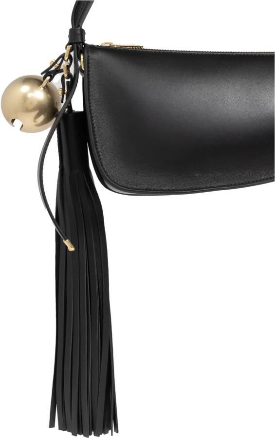 Burberry Hobo bags Mini Shield Sling Shoulder Bag Leather Black in zwart - Foto 5