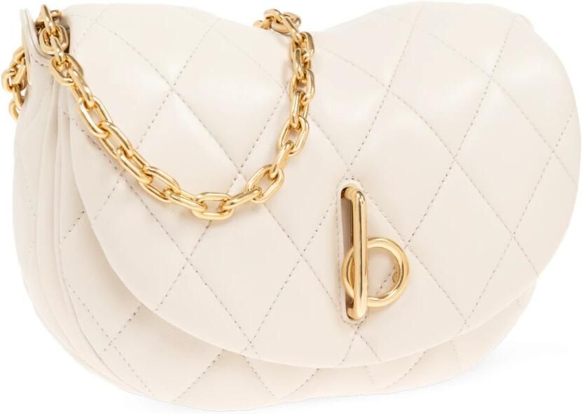 Burberry Hobo bags Small Rocking Wallet On Chain Leather Beige in beige - Foto 5