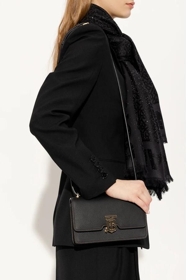 Burberry Schoudertas van korrelig kalfsleer Black Dames - Foto 3