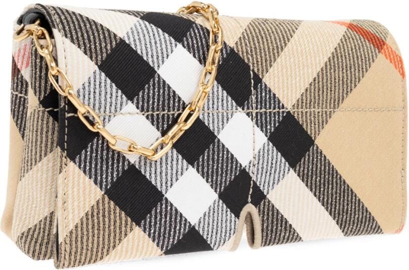 Burberry Hobo bags Snip Mini Wallet On Chain Synthetic Beige in beige - Foto 9