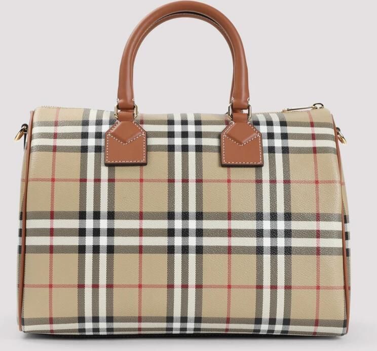 Burberry Hobo bags Medium Bowling Purse Synthetic Leather Brown in bruin - Foto 6