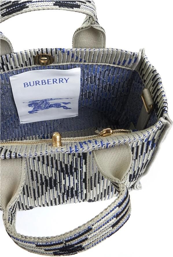 Burberry Handtas Mini Tote handtas met Archivio ruitpatroon en verstelbare riem - Foto 9