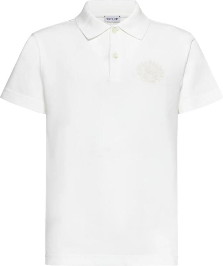 Burberry T-shirt Katoenen poloshirt met geribbelde kraag en iconisch logo - Foto 3