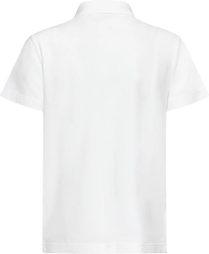 Burberry T-shirt Katoenen poloshirt met geribbelde kraag en iconisch logo