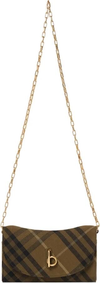 Burberry Shoppers Rocking Horse Crossbody Synthetic Brown in bruin