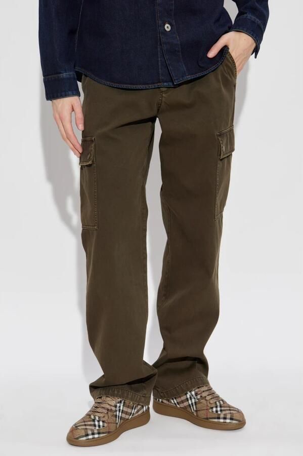 Burberry Cargo Broek met Relaxte Pasvorm Green Heren - Foto 3