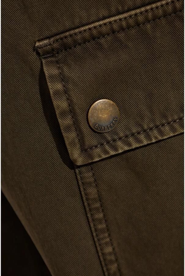 Burberry Cargo Broek met Relaxte Pasvorm Green Heren
