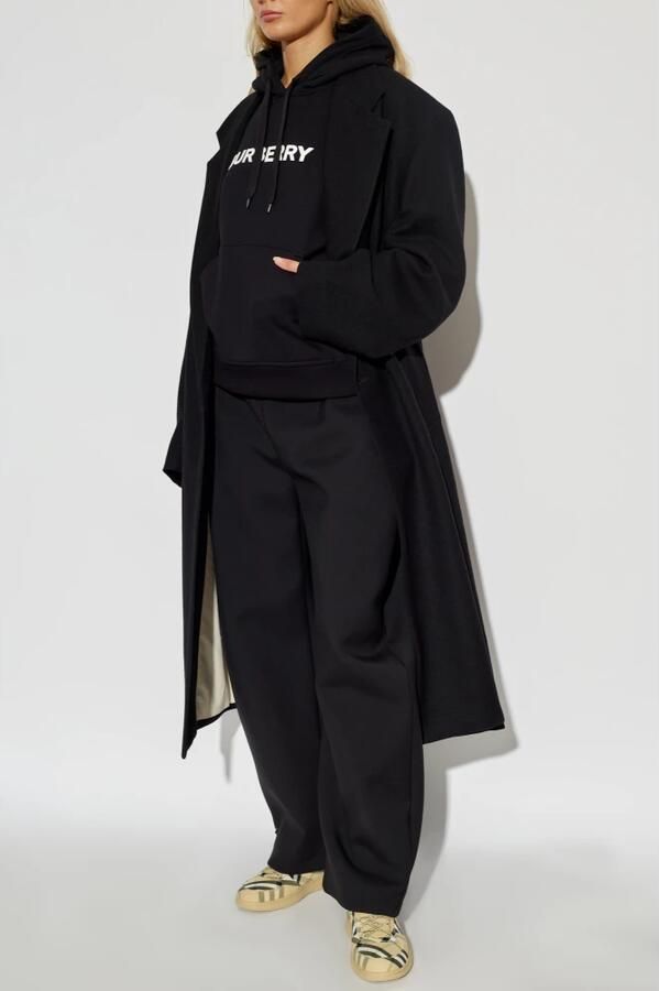 Burberry Sweater Katoenen hoodie met monogramprint en kangoeroezak - Foto 3