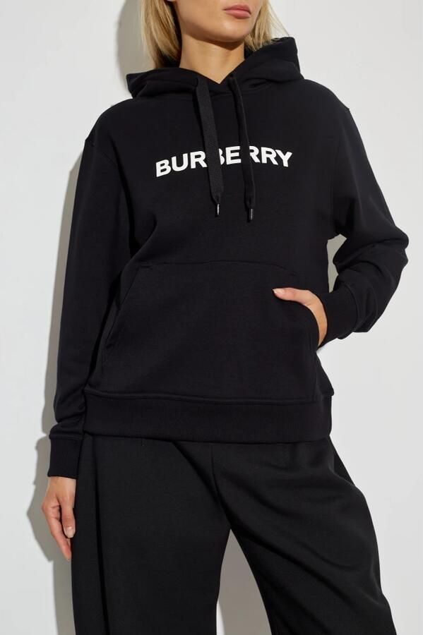 Burberry Sweater Katoenen hoodie met monogramprint en kangoeroezak - Foto 4