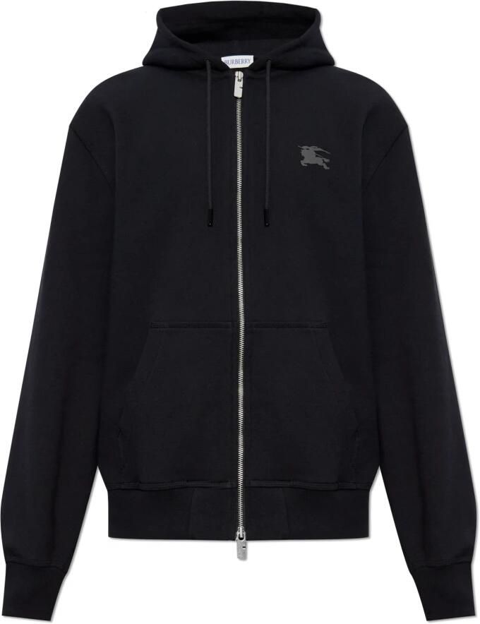Burberry Equestrian Knight Hoodie met Verstelbare Capuchon Black Heren - Foto 4
