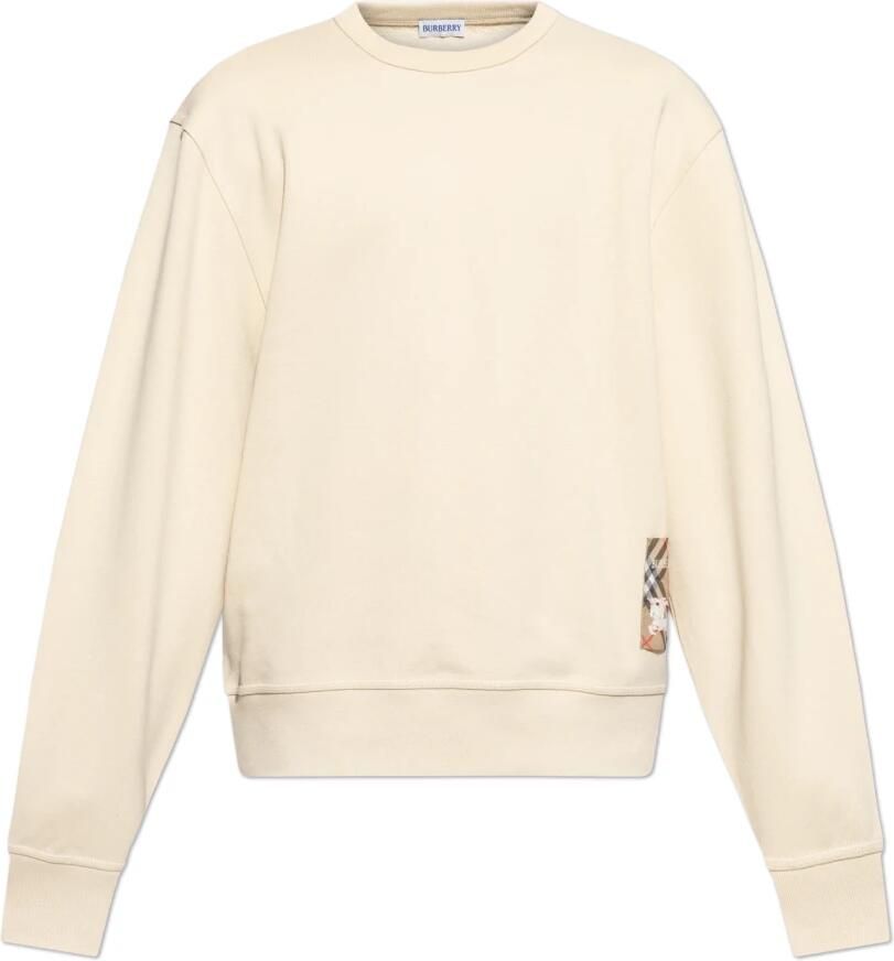 Burberry Logo Sweatshirt met Equestrian Knight Detail Beige Heren - Foto 7