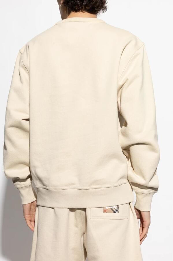 Burberry Logo Sweatshirt met Equestrian Knight Detail Beige Heren - Foto 4