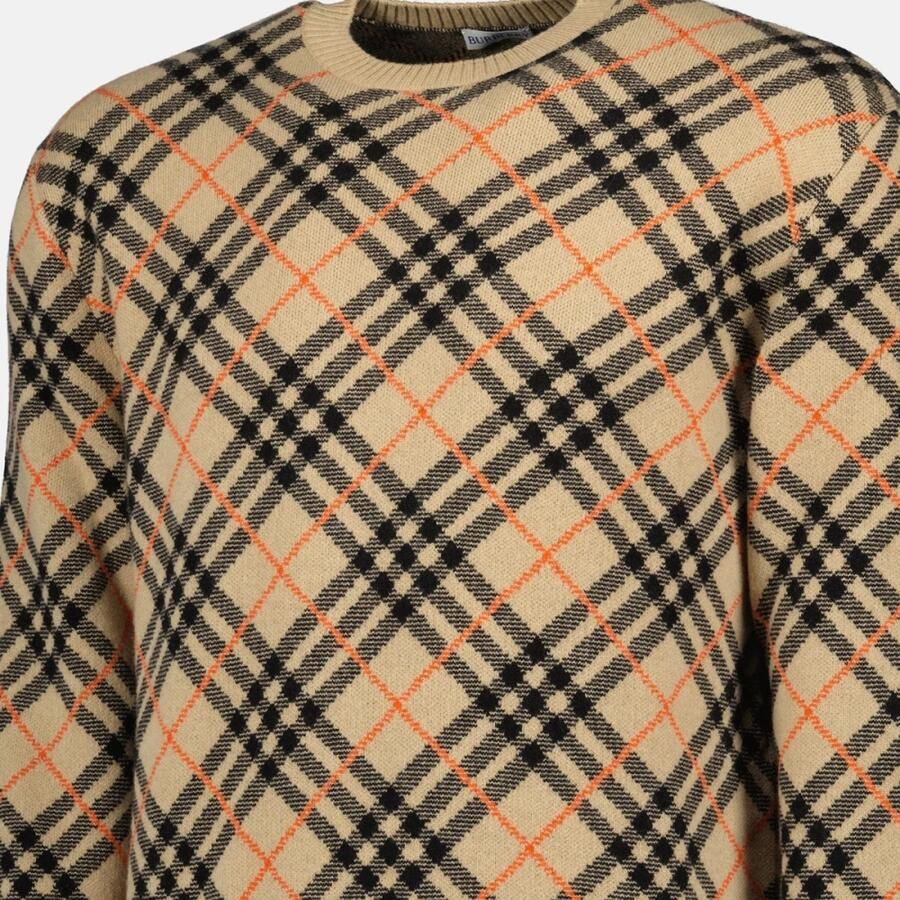 Burberry Vintage Check Trui voor Mannen Beige Heren