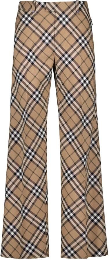 Burberry Geruite Patroon Broek met Ritszakken Multicolor Heren - Foto 4