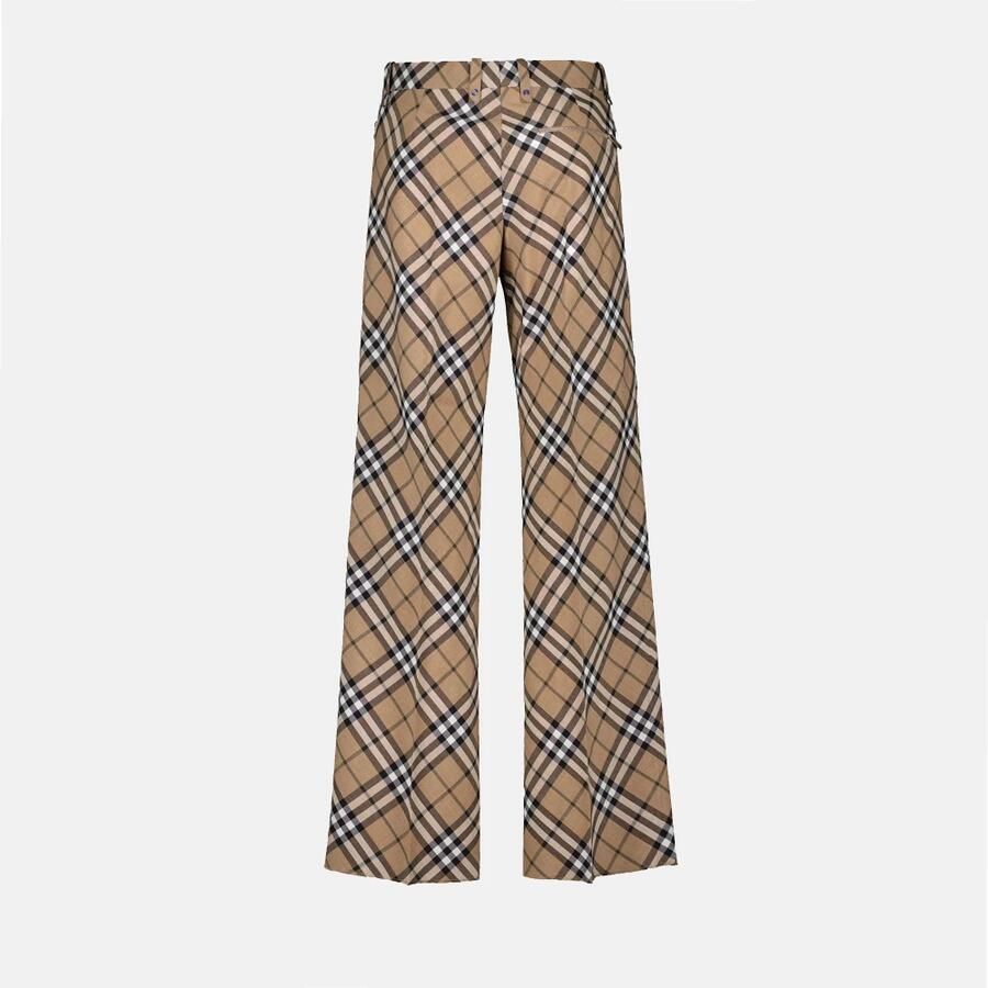 Burberry Geruite Patroon Broek met Ritszakken Multicolor Heren