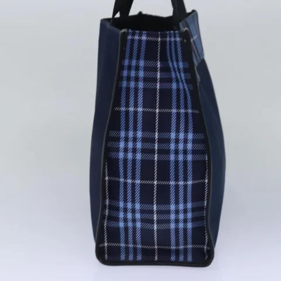 Burberry Vintage Pre-owned Fabric totes Blue Dames - Foto 7