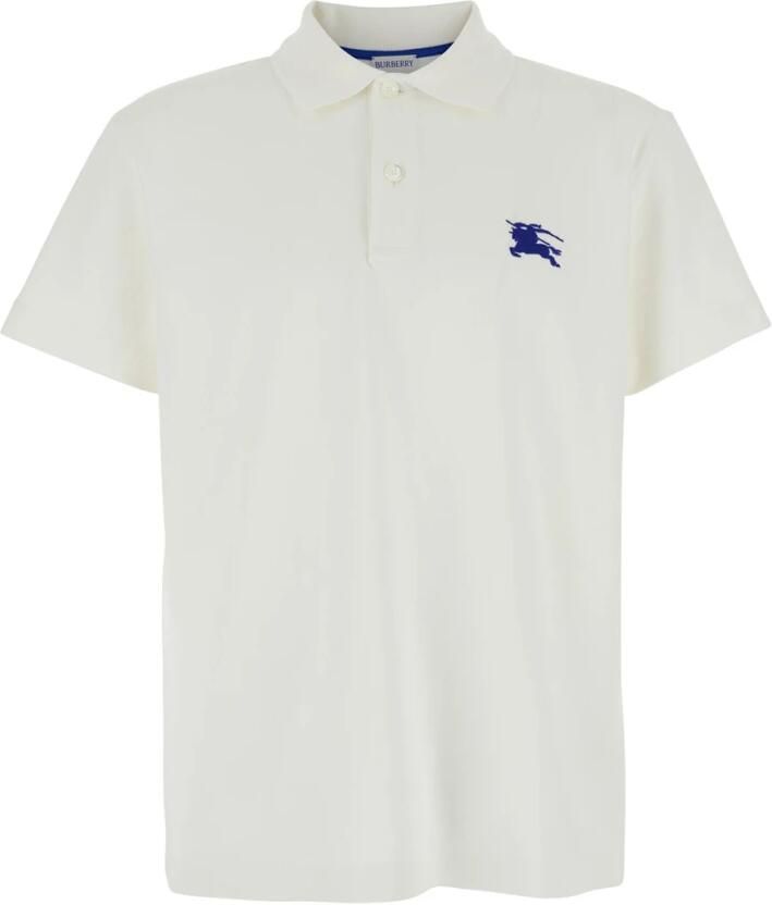 Burberry Witte Polo met Equestrian Knight Logo White Heren - Foto 3