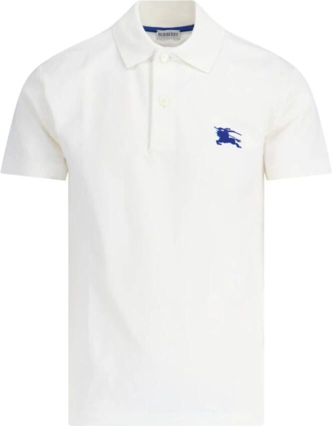 Burberry Witte Polo met Equestrian Knight Logo White Heren - Foto 5
