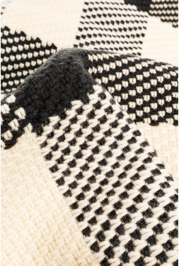 Burberry Wollen Sjaal met Franjes en Motief Beige Unisex