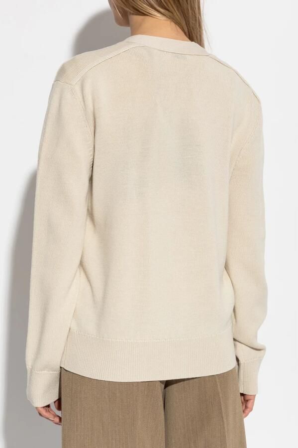 Burberry Iconische Logo Cardigan met V-hals Beige Dames - Foto 7