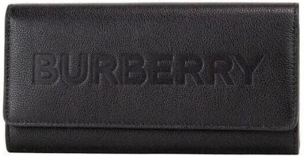 Burberry Stijlvolle Logo Gegraveerde Portemonnee met Meerdere Kaartsleuven Black Dames - Foto 3