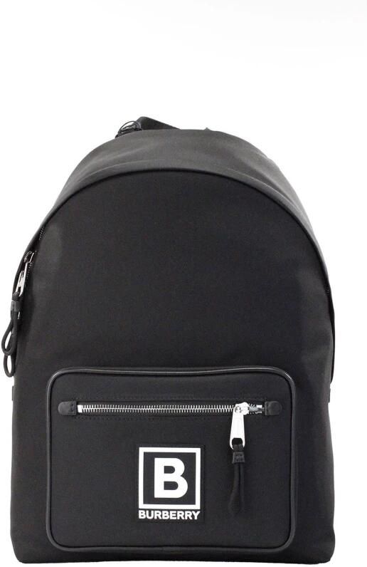 Burberry Zwarte Nylon Rugzak met Ritszakken Black Heren - Foto 3
