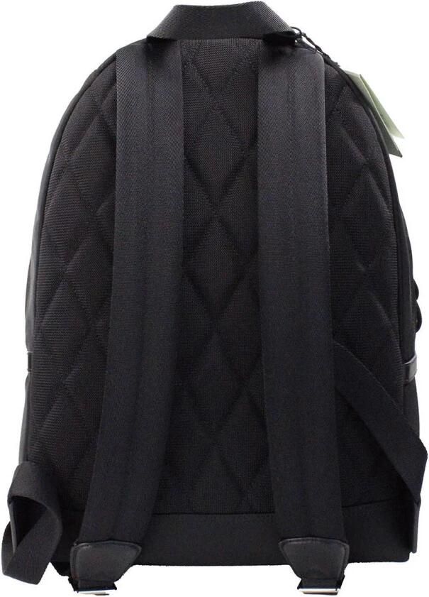 Burberry Zwarte Nylon Rugzak met Ritszakken Black Heren