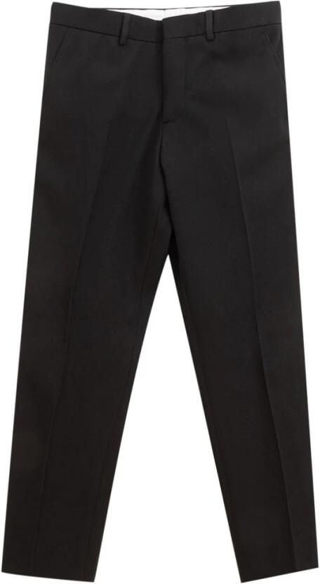 Burberry Zwarte Wollen Jeans Broek Black Heren