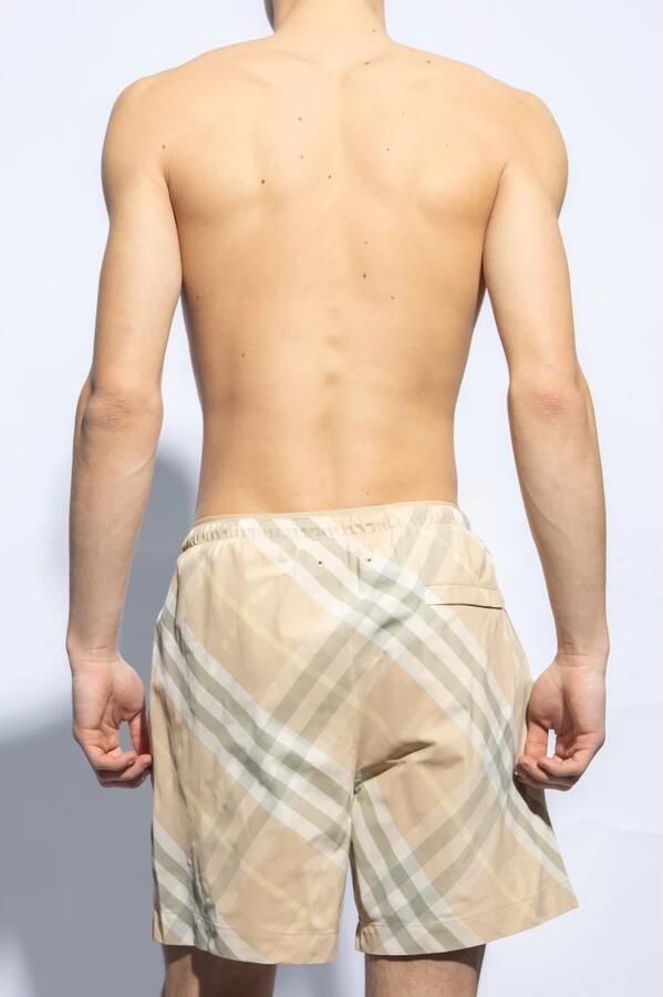 Burberry Verstelbaar nylon badpak met contrasterend logo Beige - Foto 4