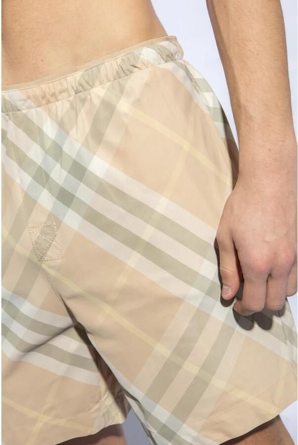 Burberry Verstelbaar nylon badpak met contrasterend logo Beige - Foto 2