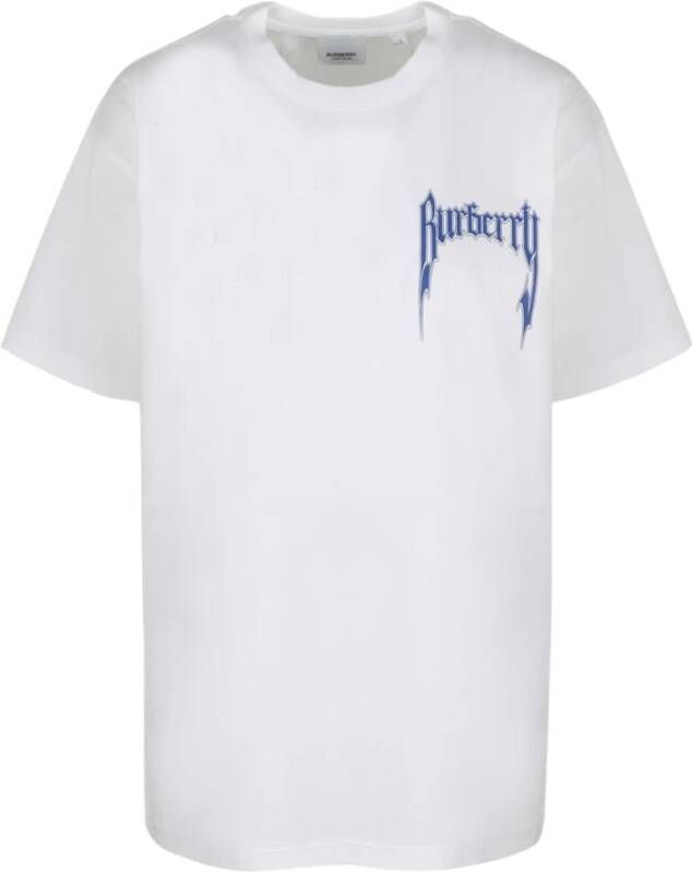 Burberry Carrick BBY T-Shirt Biologisch Katoen Korte Mouw Regular Fit White Dames