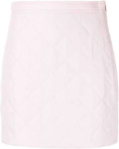 Burberry Casia Quilted Skirt Roze Dames