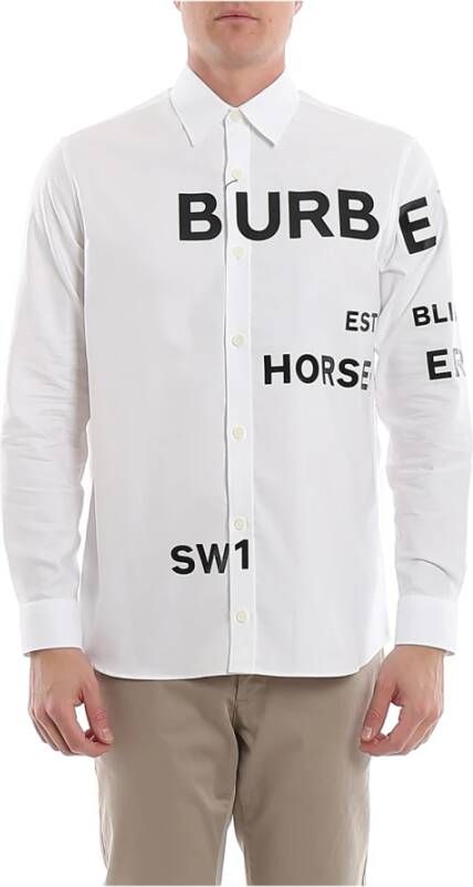 Burberry Casual Overhemd White Heren