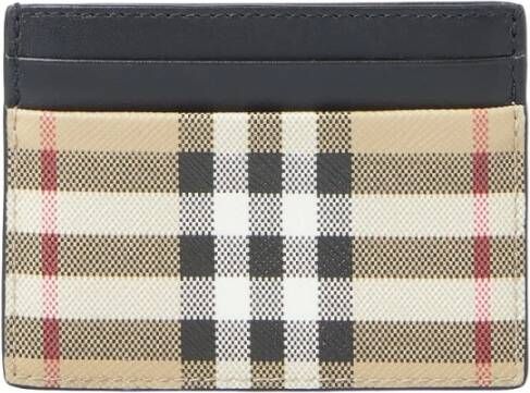 Burberry Leren Kaarthouder Multicolor Portemonnee Multicolor Unisex
