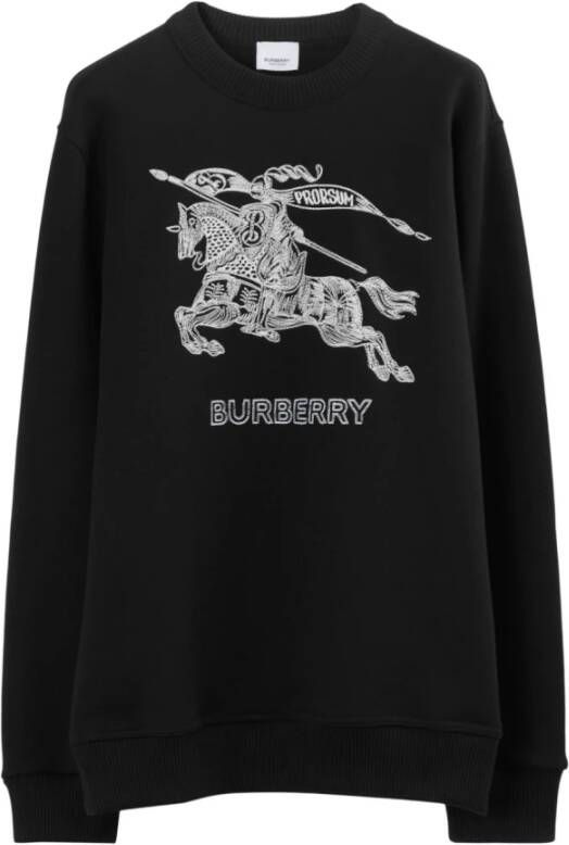 Burberry Comfortabele en stijlvolle sweatshirt voor heren Zwart Heren