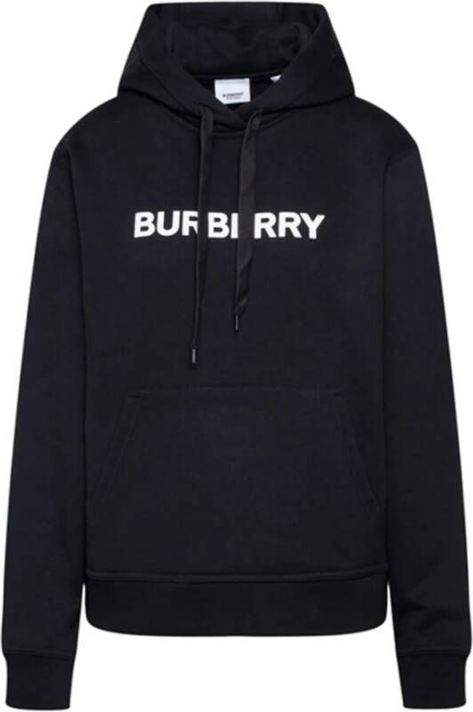 Burberry Comfortabele katoenen hoodie Zwart Dames