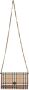 Burberry Beige Geruite Ketting-Trim Clutch Tas Beige Dames - Thumbnail 3