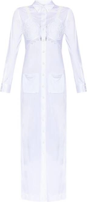 Burberry Dag Maxi jurk White Dames