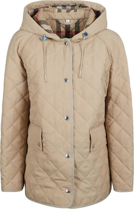 Burberry Down Jackets Beige Dames