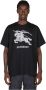 Burberry Zwart heren T-shirt met geborduurd logo Black Heren - Thumbnail 1