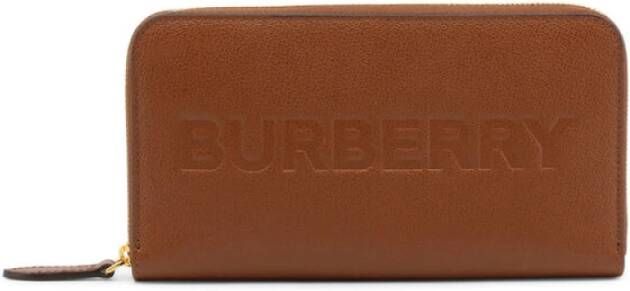 Burberry Stijlvolle leren portemonnee met meerdere vakken Brown Unisex