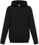 Burberry Zwarte Cashmere Wol Sweatshirt met Capuchon Black Heren - Thumbnail 1