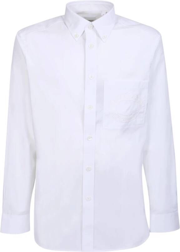 Burberry Klassiek stretchshirt met logo White Heren