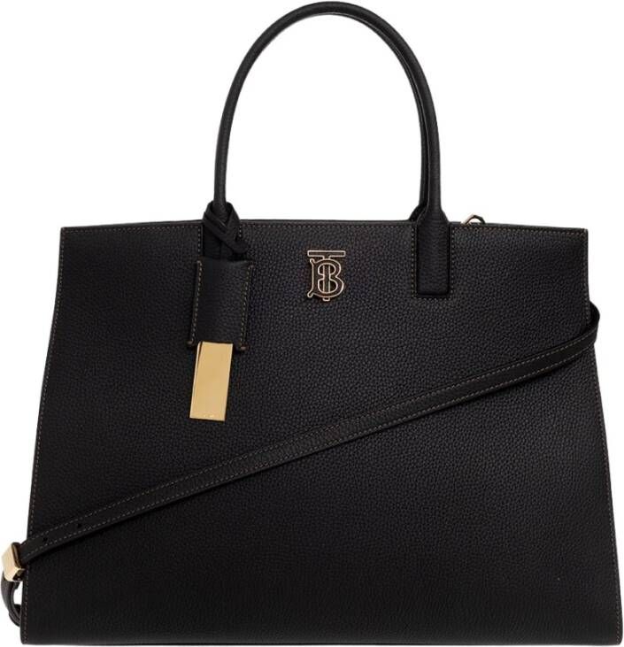 Burberry Frances Medium Shopper Bag Zwart Dames