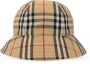 Burberry Nylon Bucket Hat met Iconisch Check-patroon Beige Dames - Thumbnail 3