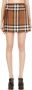 Burberry Geplooide mini rok met Exaggerated Check Brown Dames - Thumbnail 3