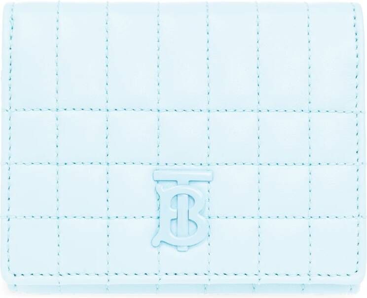 Burberry Gewatteerde portemonnee met logo Blauw Dames