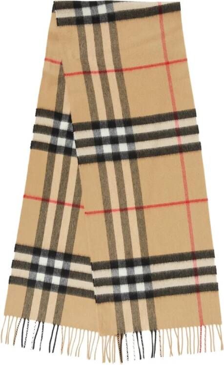 Burberry Giant Check Scarf Beige Unisex