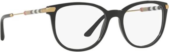 Burberry Leather Check Sunglasses Collection Black Unisex