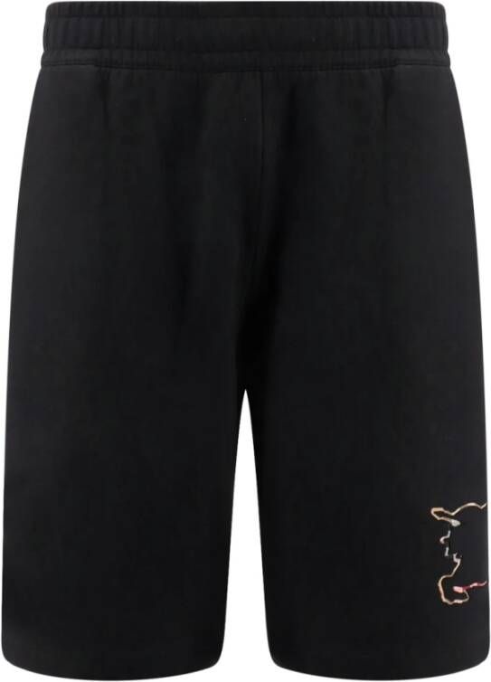 Burberry Iconische Katoenen Bermuda Shorts Zwart Heren